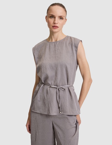 Açık Gri Regular Fit Bluz