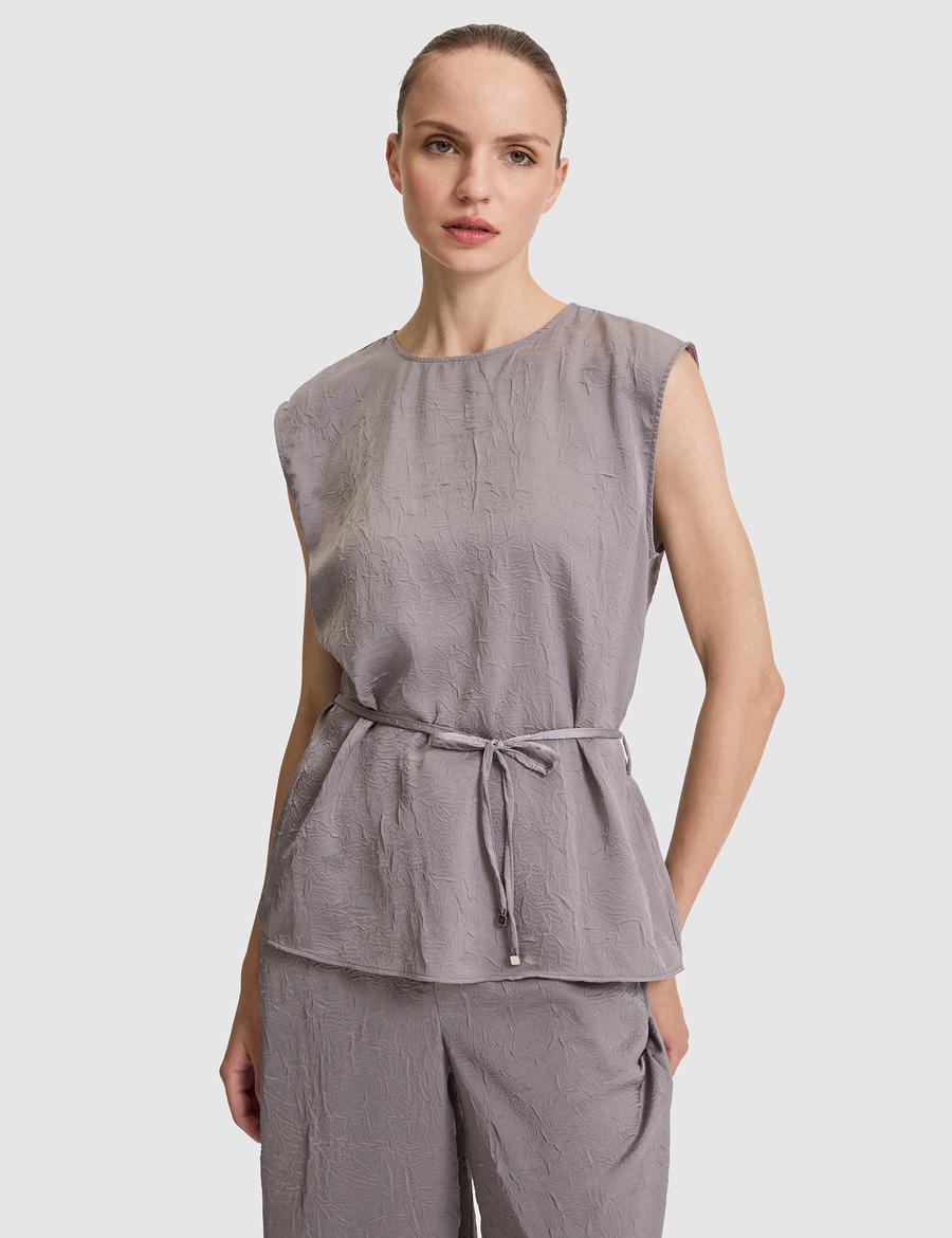 Açık Gri Regular Fit Bluz