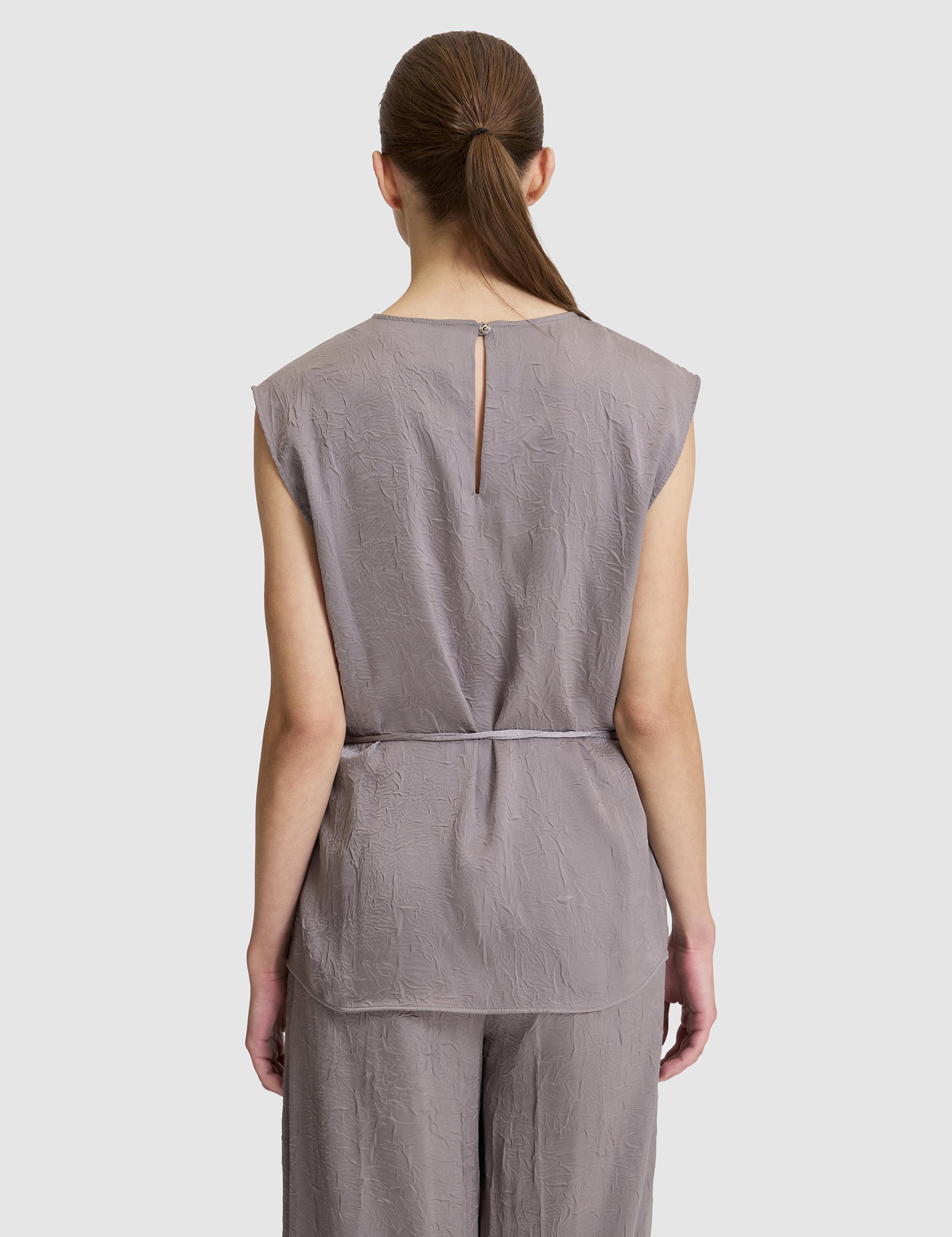 Açık Gri Regular Fit Bluz