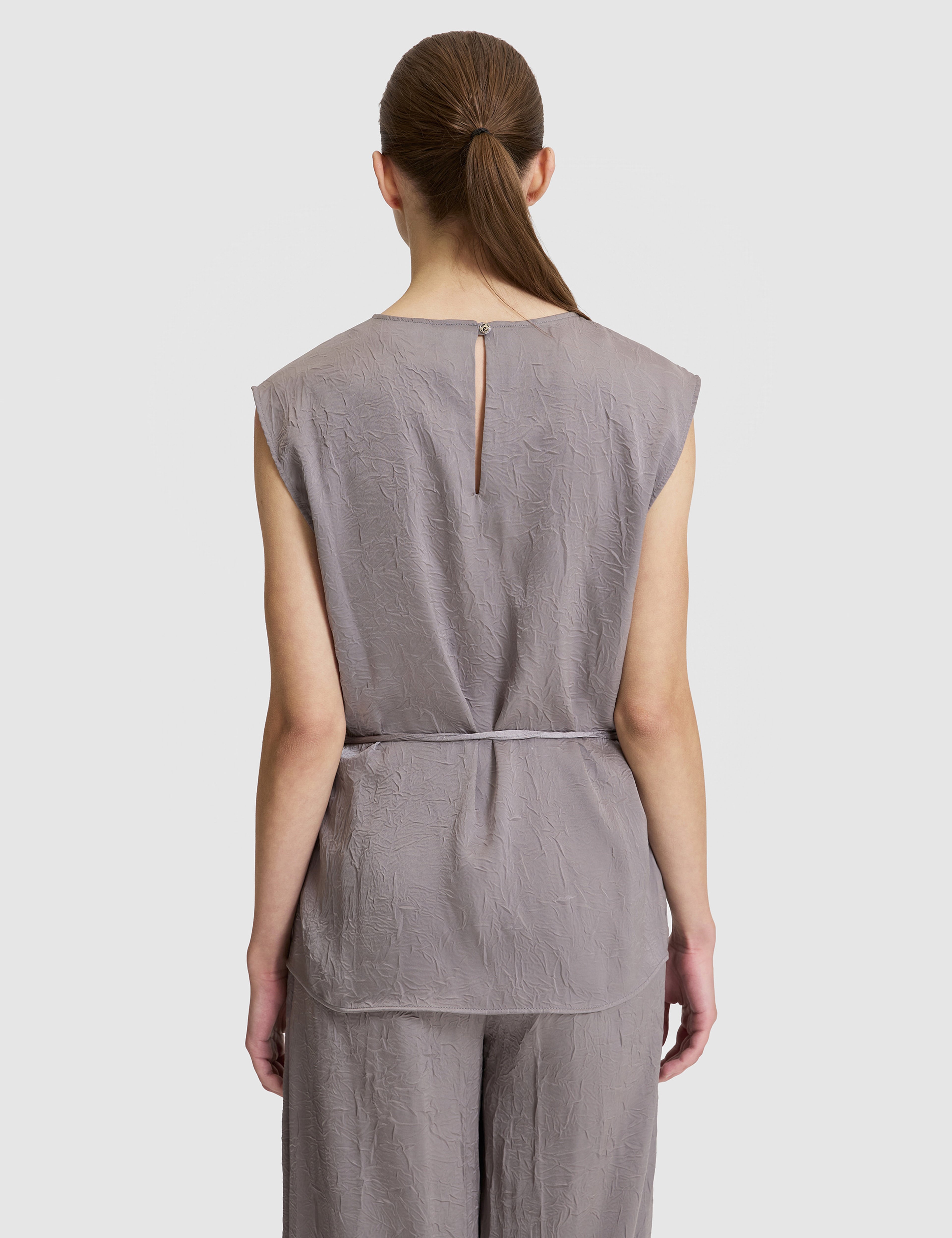 Açık Gri Regular Fit Bluz
