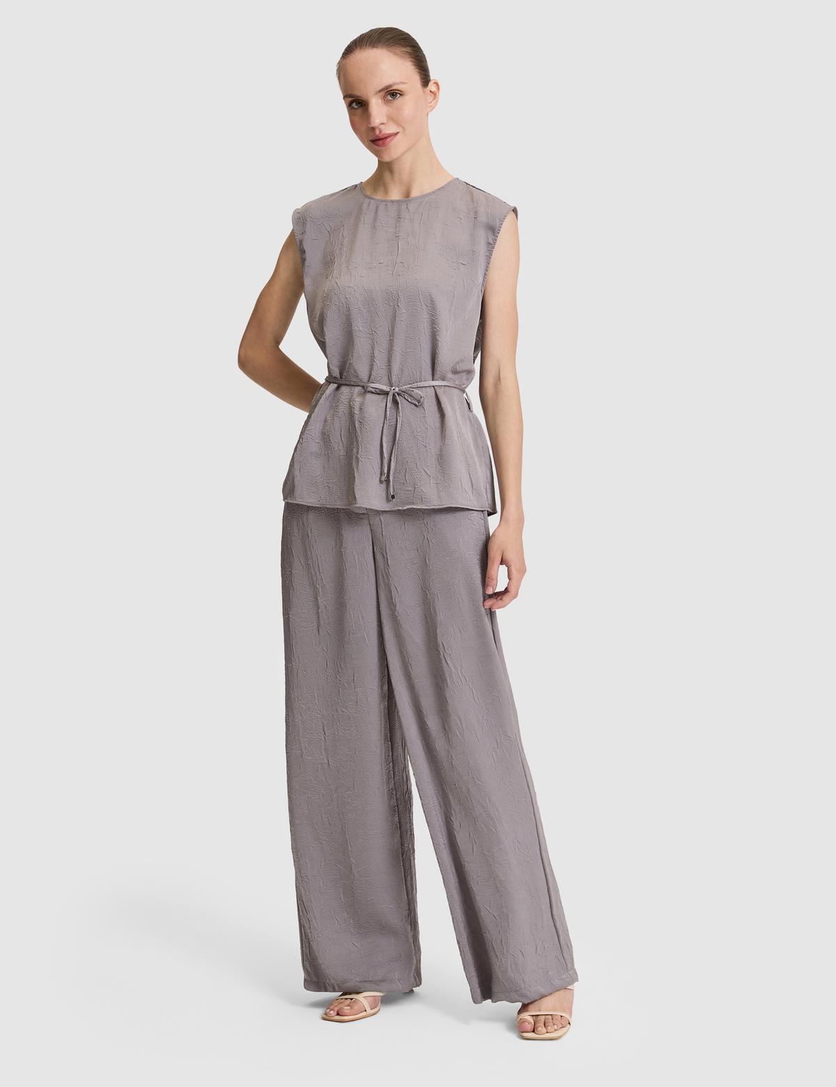 Açık Gri Regular Fit Bluz - 50324060002