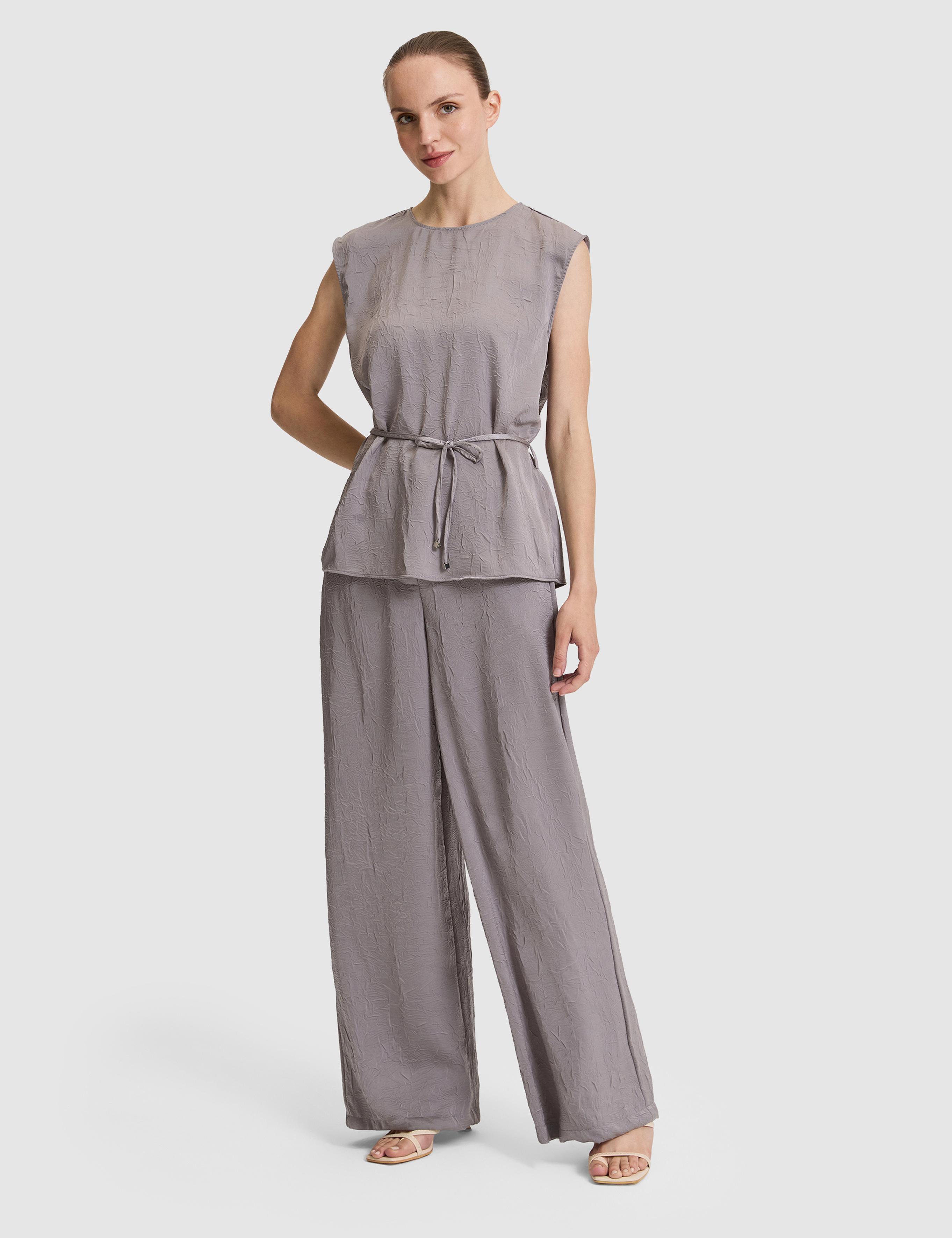 Açık Gri Regular Fit Bluz