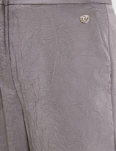 Açık Gri Loose Fit Kanvas Pantolon