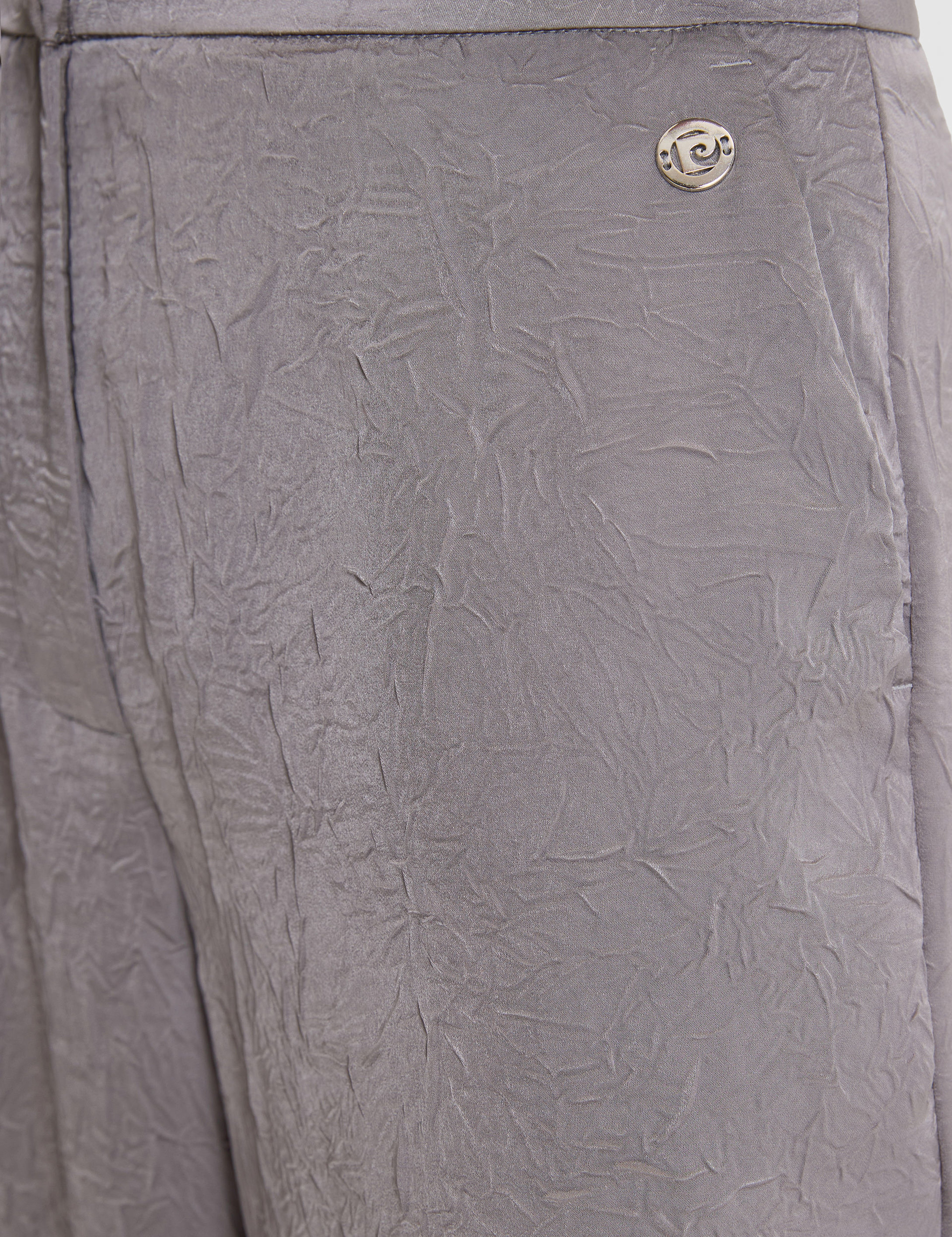Açık Gri Loose Fit Kanvas Pantolon - Image 6