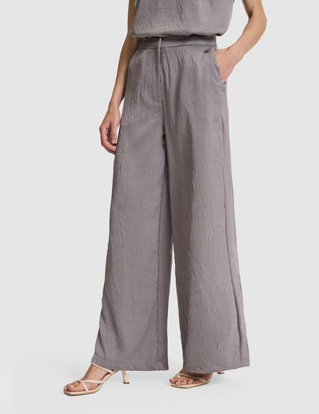 Açık Gri Loose Fit Kanvas Pantolon - 50321290014