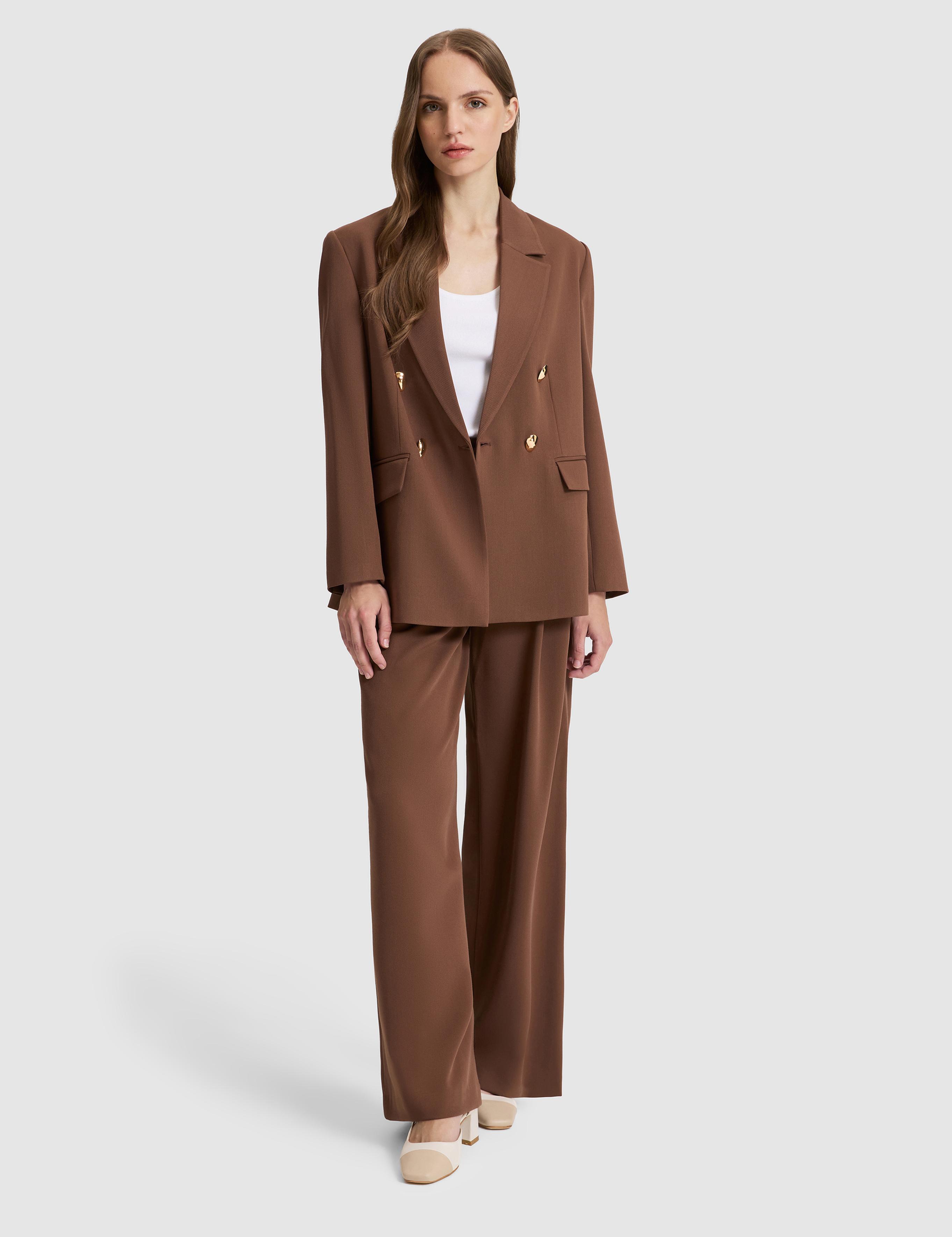Kahverengi Comfort Fit Ceket