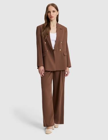 Kahverengi Comfort Fit Ceket