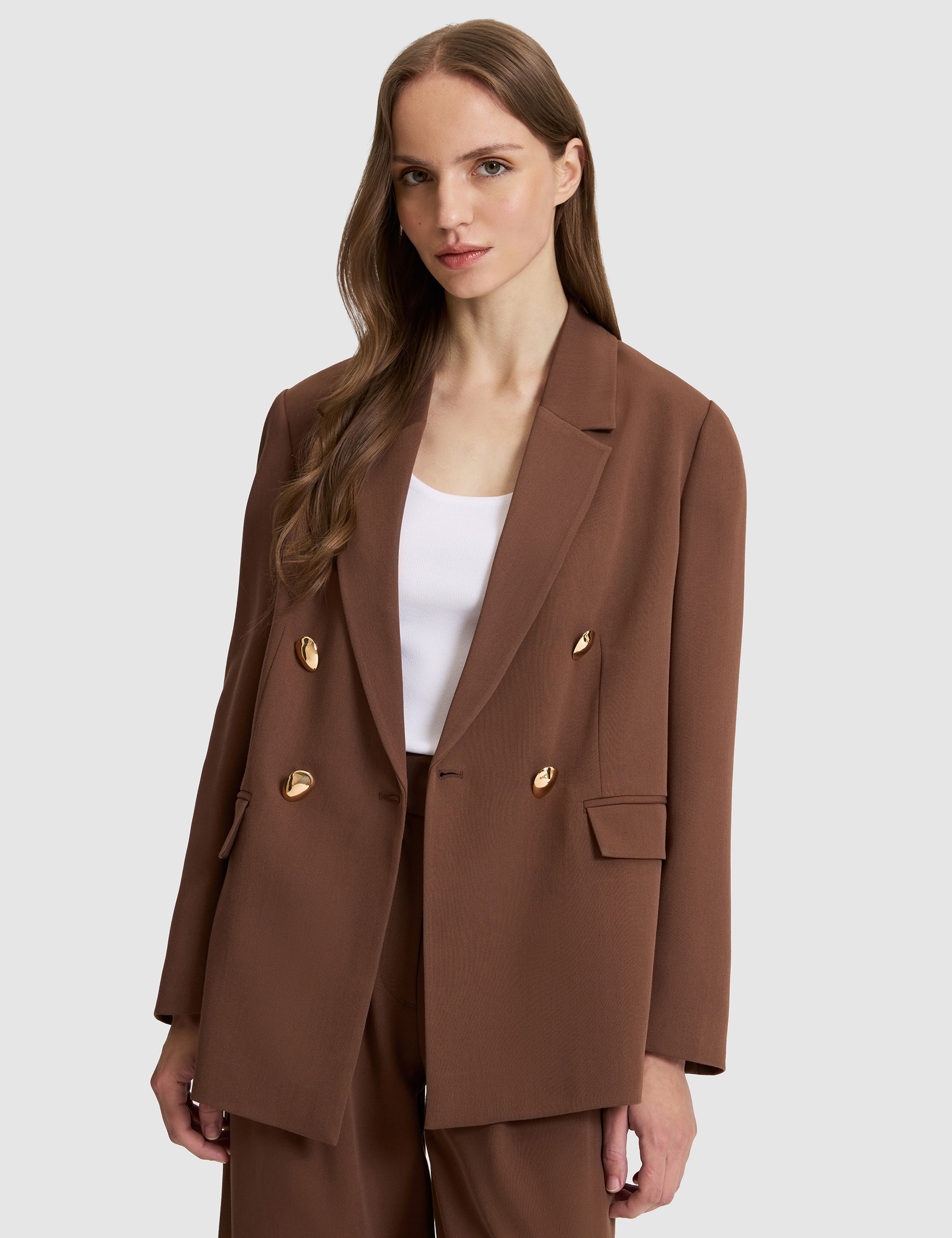 Kahverengi Comfort Fit Ceket