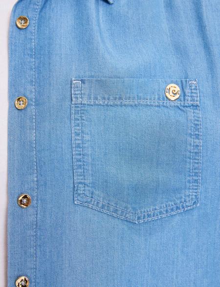 Açık Mavi Comfort Fit Jean Gömlek - 50321141005
