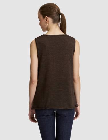 Kahverengi Comfort Fit Triko Tişört