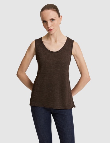 Kahverengi Comfort Fit Triko Tişört