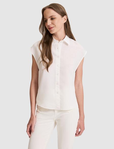 Beyaz Comfort Fit Kısa Kollu Gömlek - 50328645005