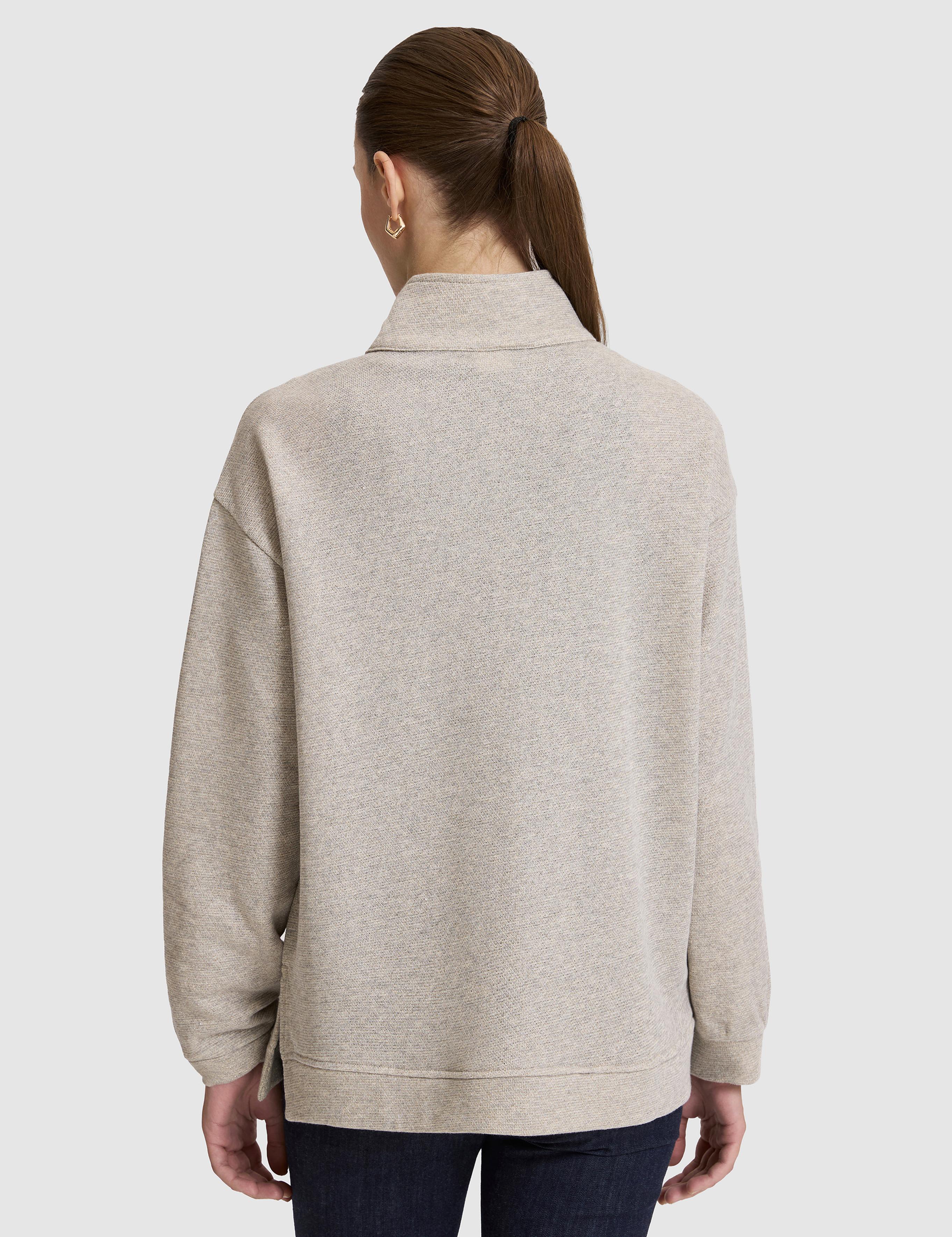 Bej Oversize Sweatshirt