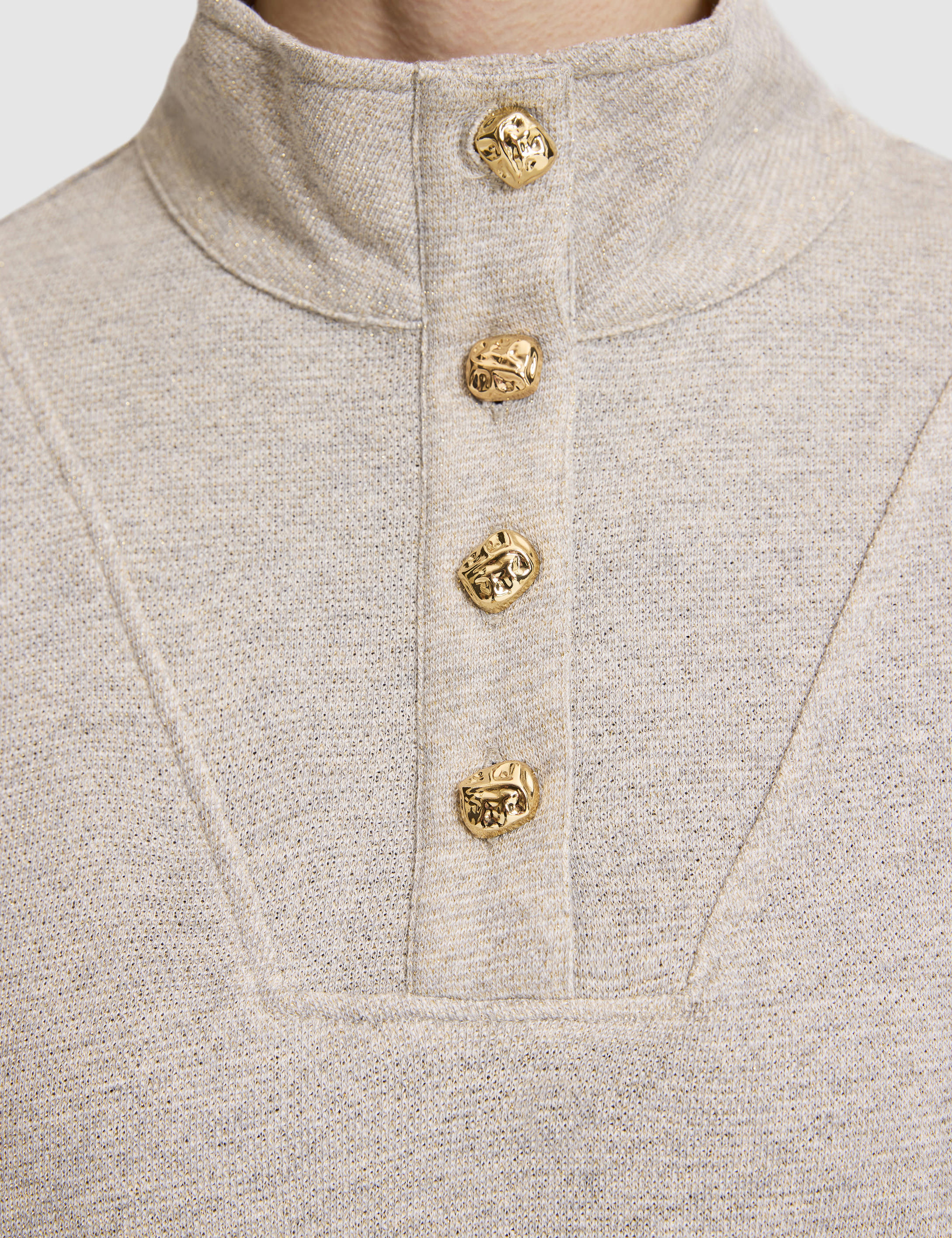 Bej Oversize Sweatshirt