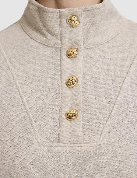 Bej Oversize Sweatshirt - 50319901018