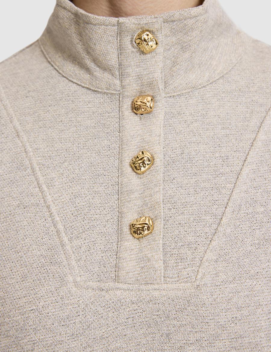 Bej Oversize Sweatshirt