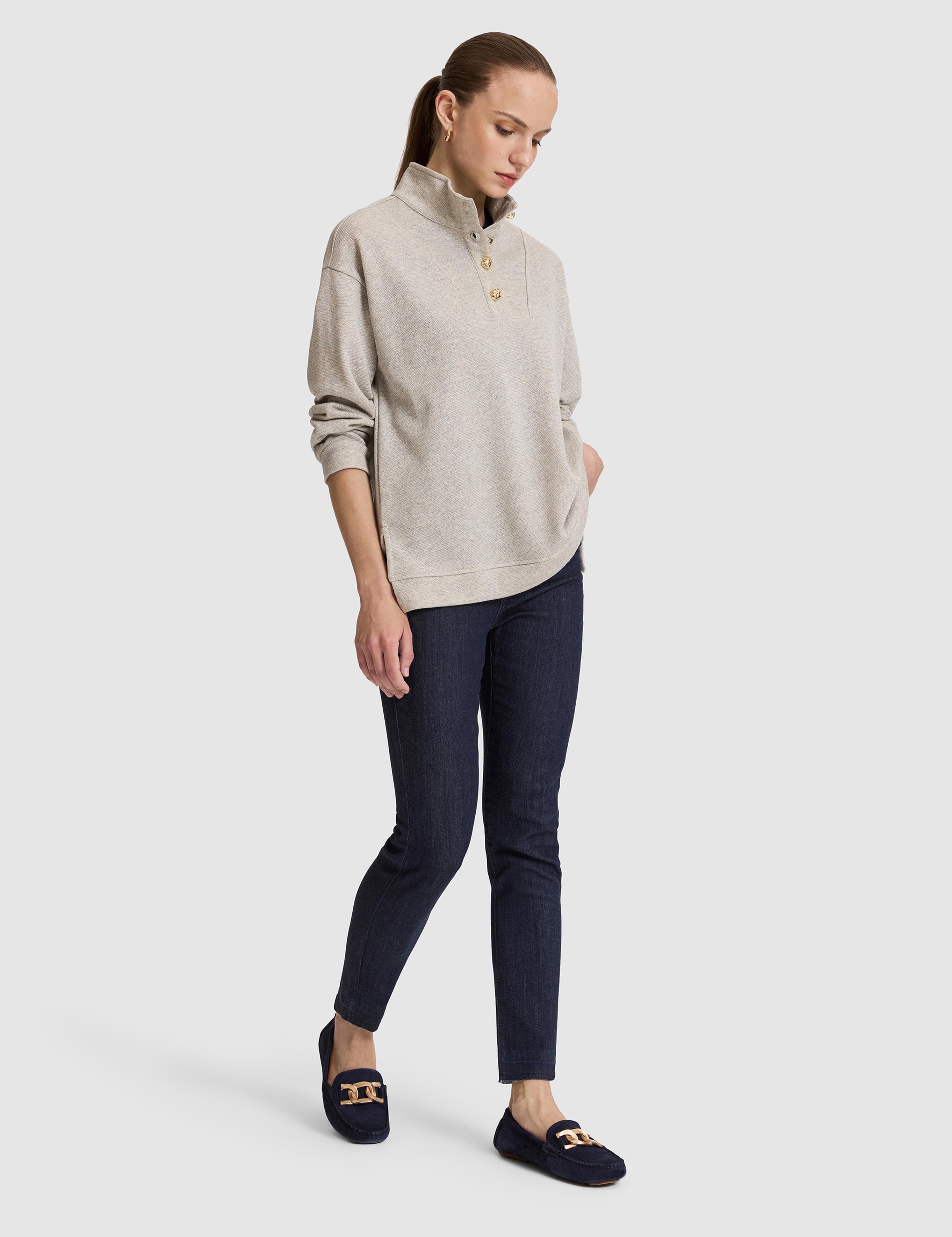 Bej Oversize Sweatshirt