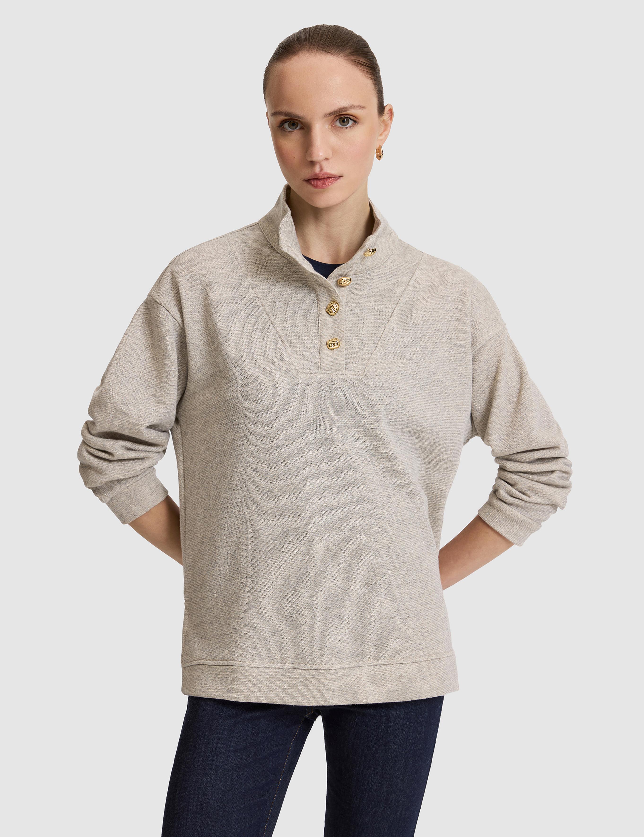 Bej Oversize Sweatshirt