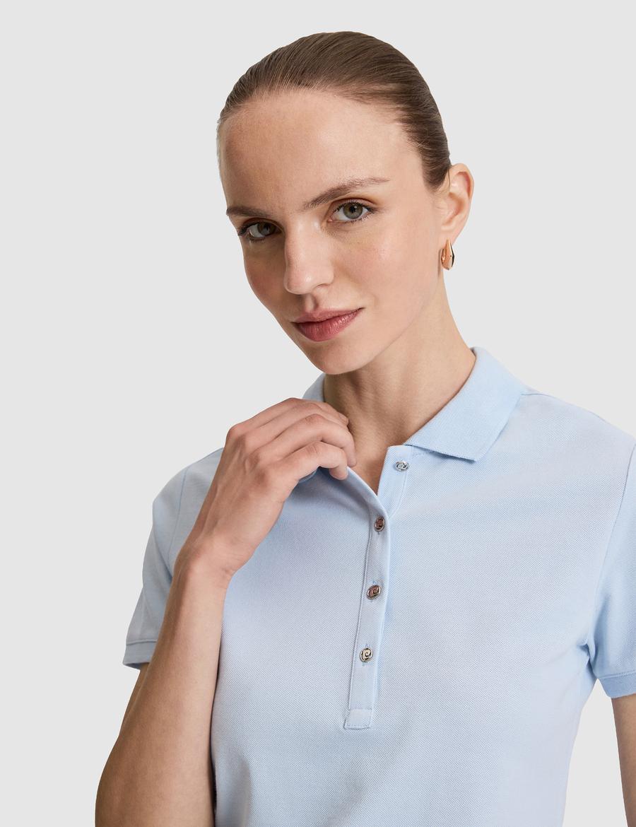 Mavi Slim Fit Pamuklu Polo Yaka Basic Tişört
