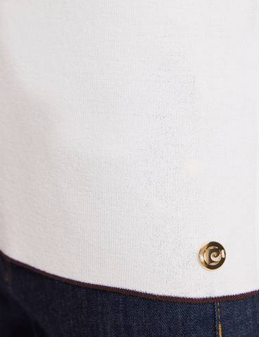 Ekru Slim Fit Triko Tişört
