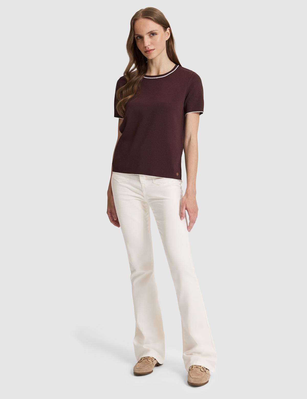 Kahverengi Slim Fit Kazak - 50326921001