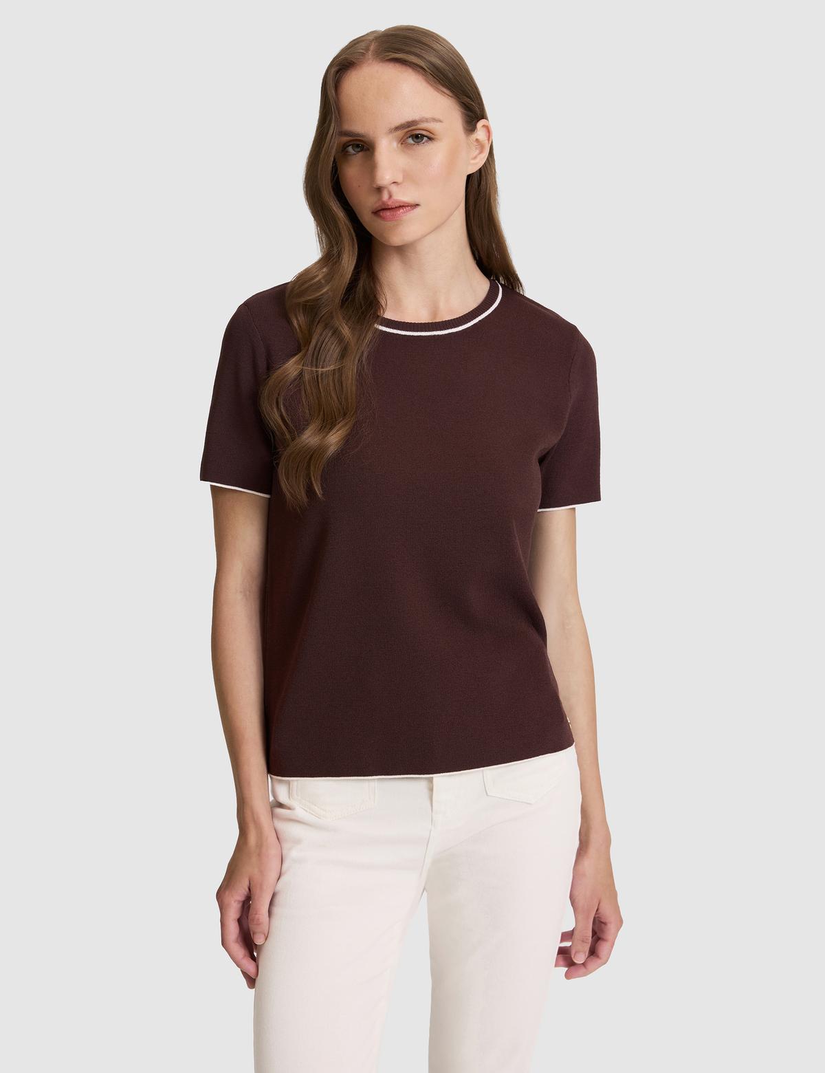 Kahverengi Slim Fit Kazak