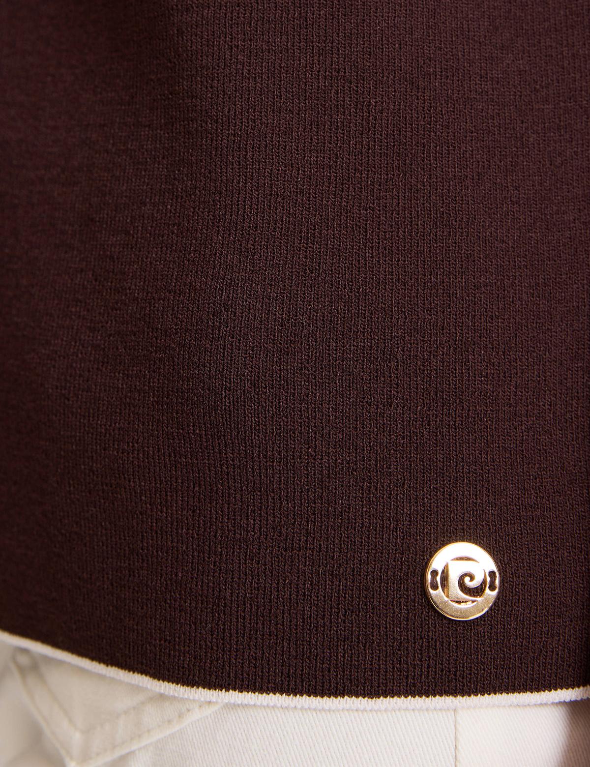Kahverengi Slim Fit Kazak - 50326921001