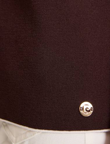 Kahverengi Slim Fit Triko Tişört