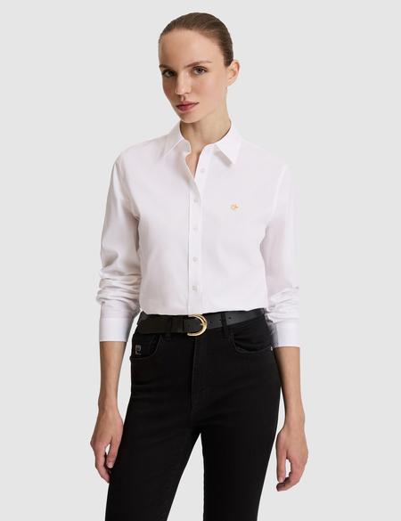 Beyaz Slim Fit Uzun Kollu Gömlek - 50328627015