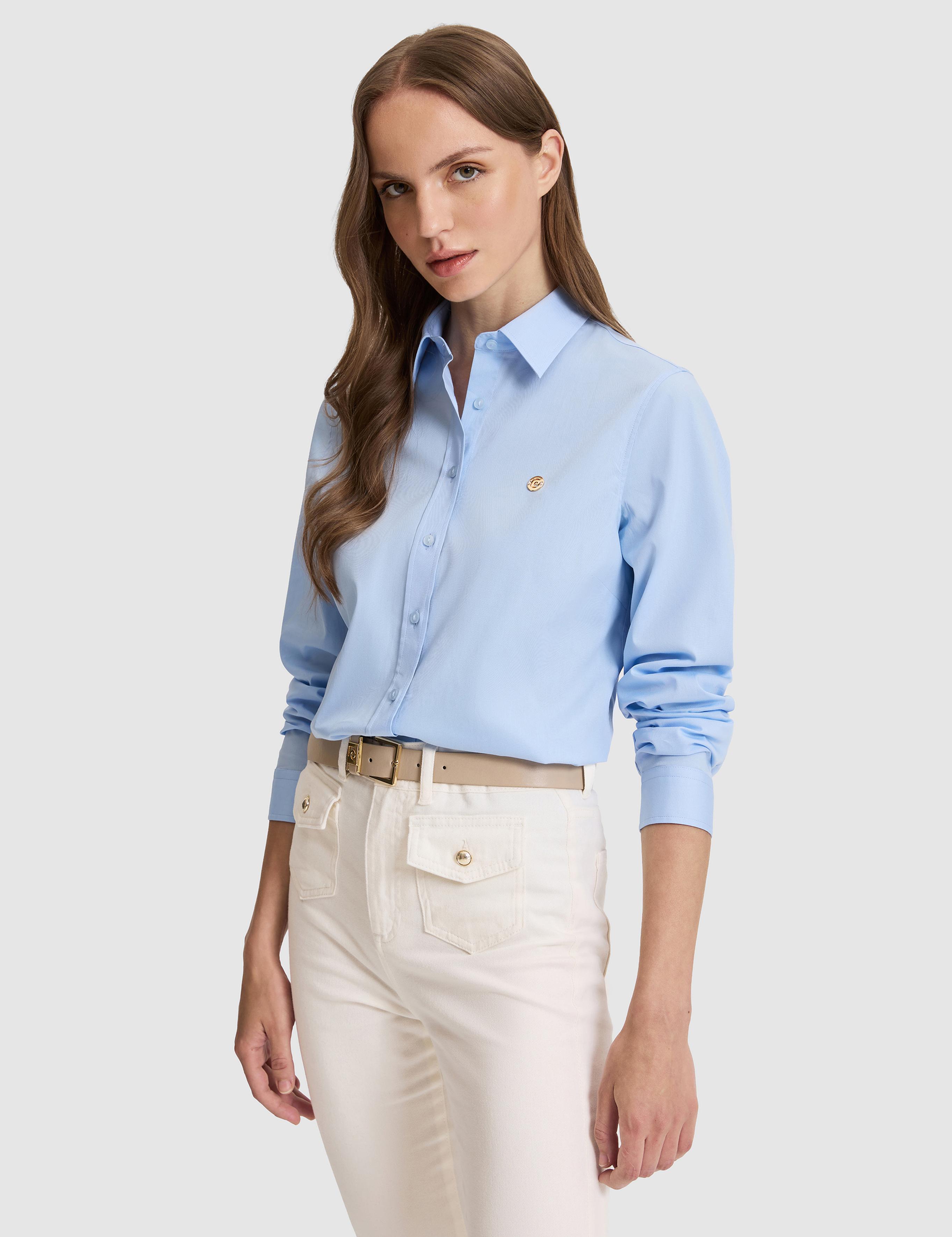 Açık Mavi Slim Fit Uzun Kollu Gömlek