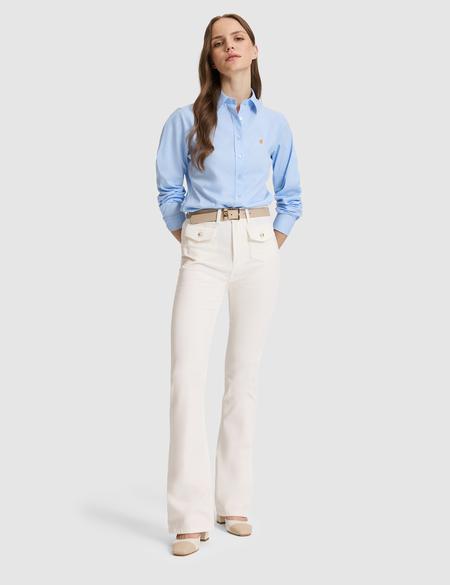 Açık Mavi Slim Fit Uzun Kollu Gömlek - 50328627006