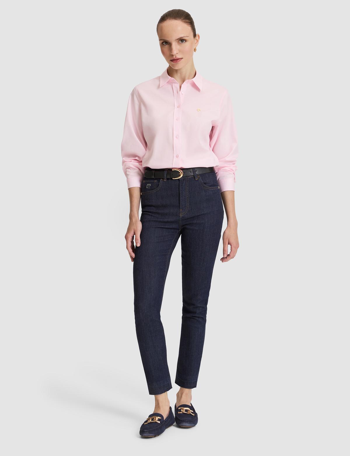 Pembe Slim Fit Uzun Kollu Gömlek - 50328627020