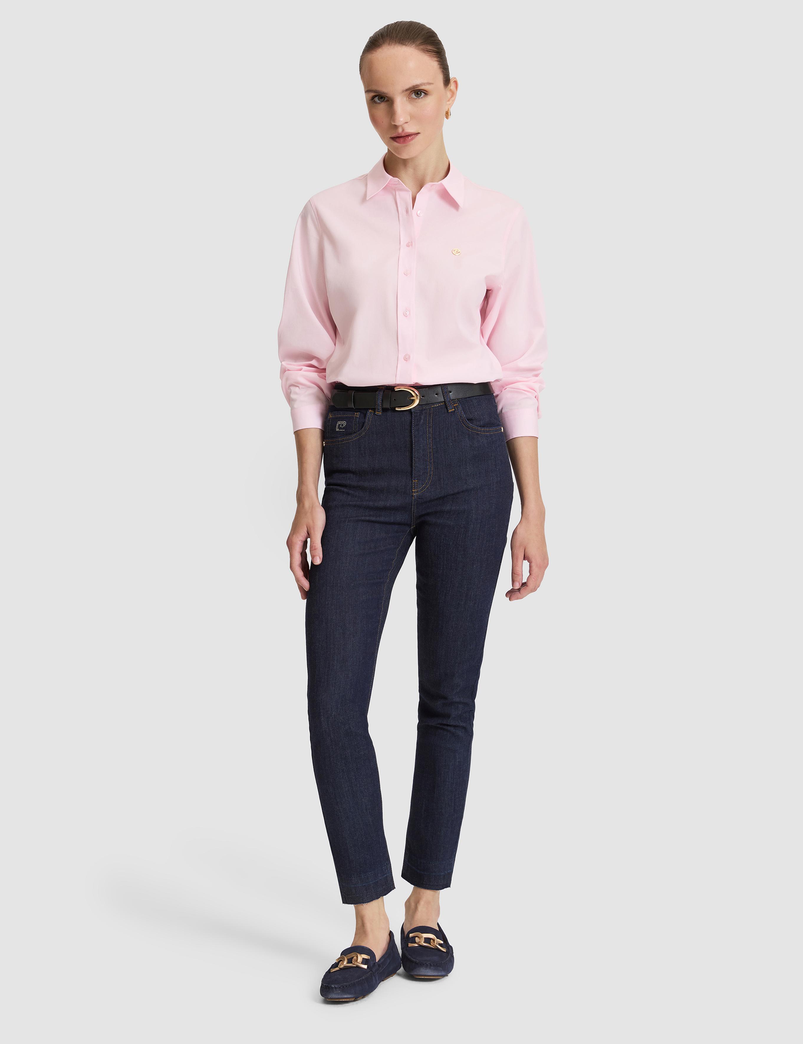 Pembe Slim Fit Uzun Kollu Gömlek