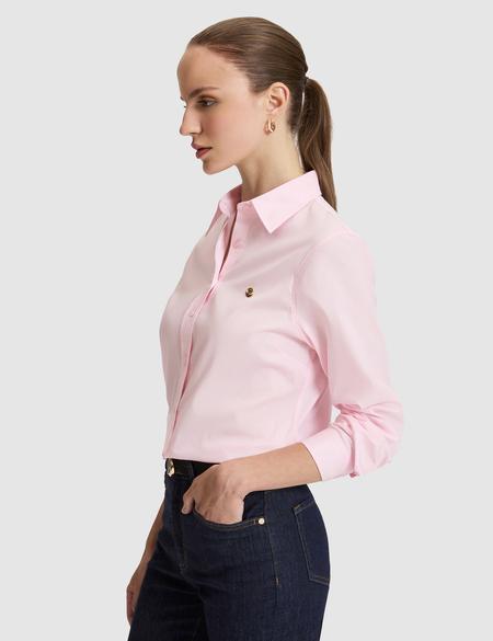 Pembe Slim Fit Uzun Kollu Gömlek - 50328627020
