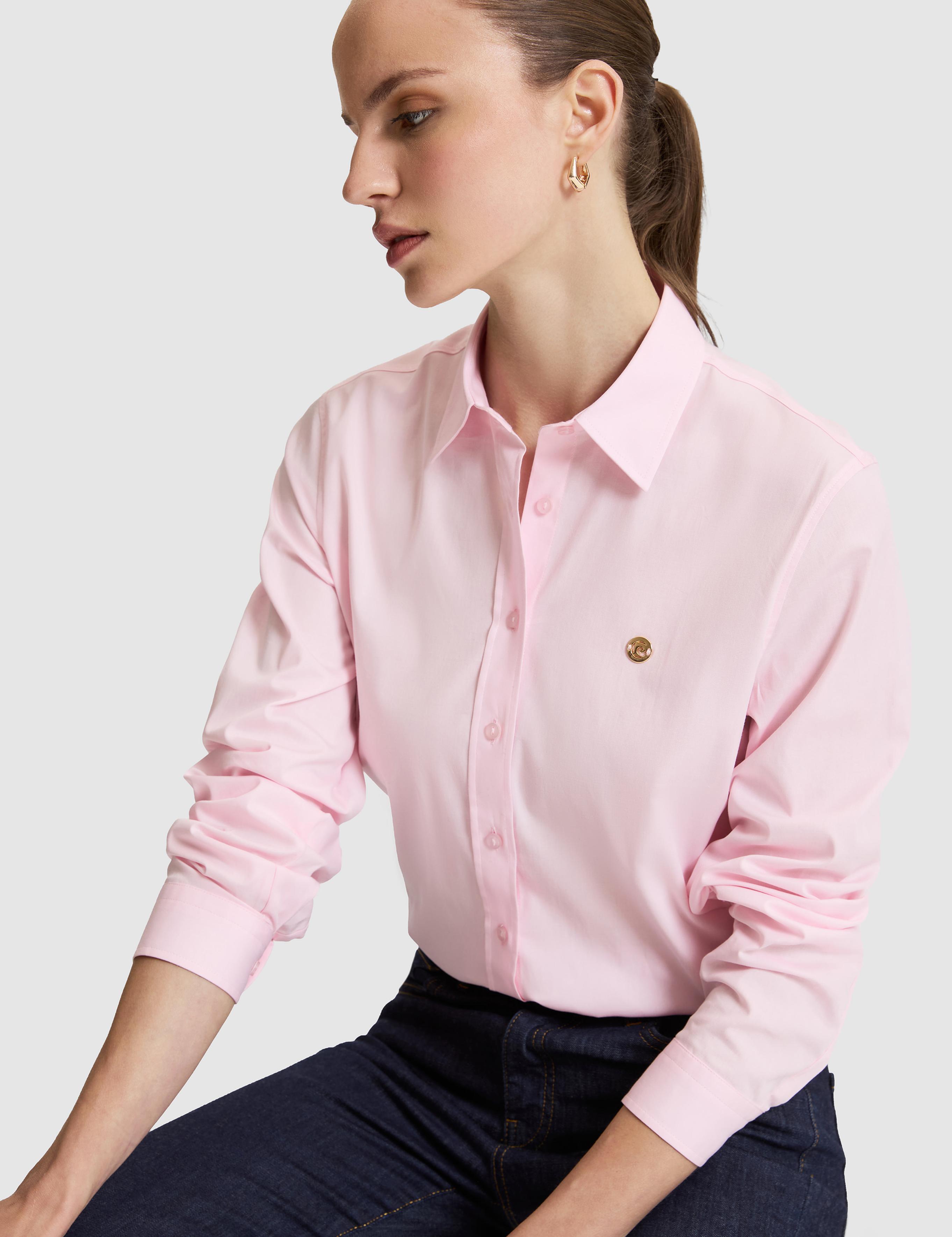 Pembe Slim Fit Uzun Kollu Gömlek