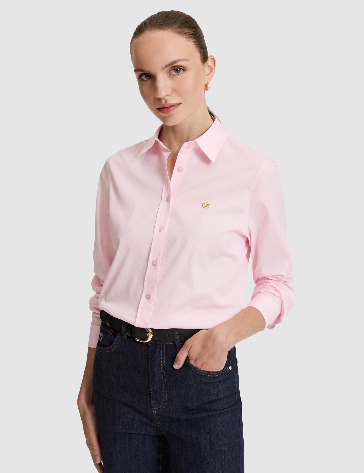 Pembe Slim Fit Uzun Kollu Gömlek - 50328627020