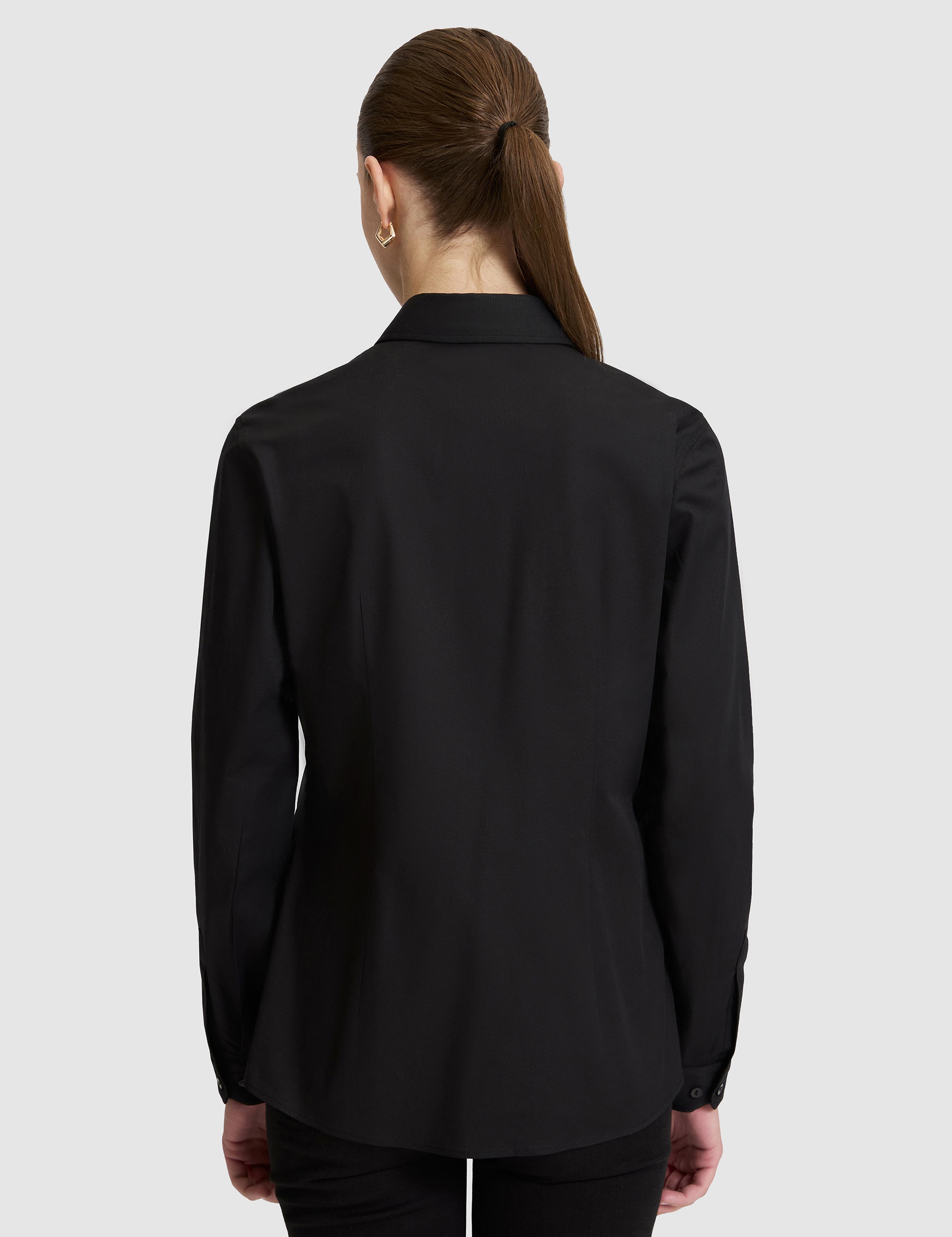 Siyah Slim Fit Uzun Kollu Gömlek