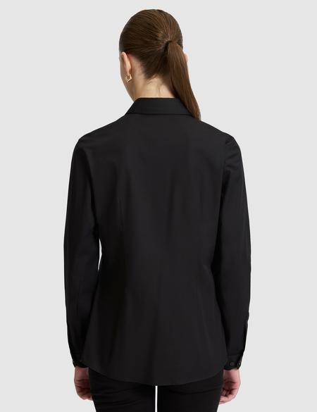 Siyah Slim Fit Uzun Kollu Gömlek - 50328627030