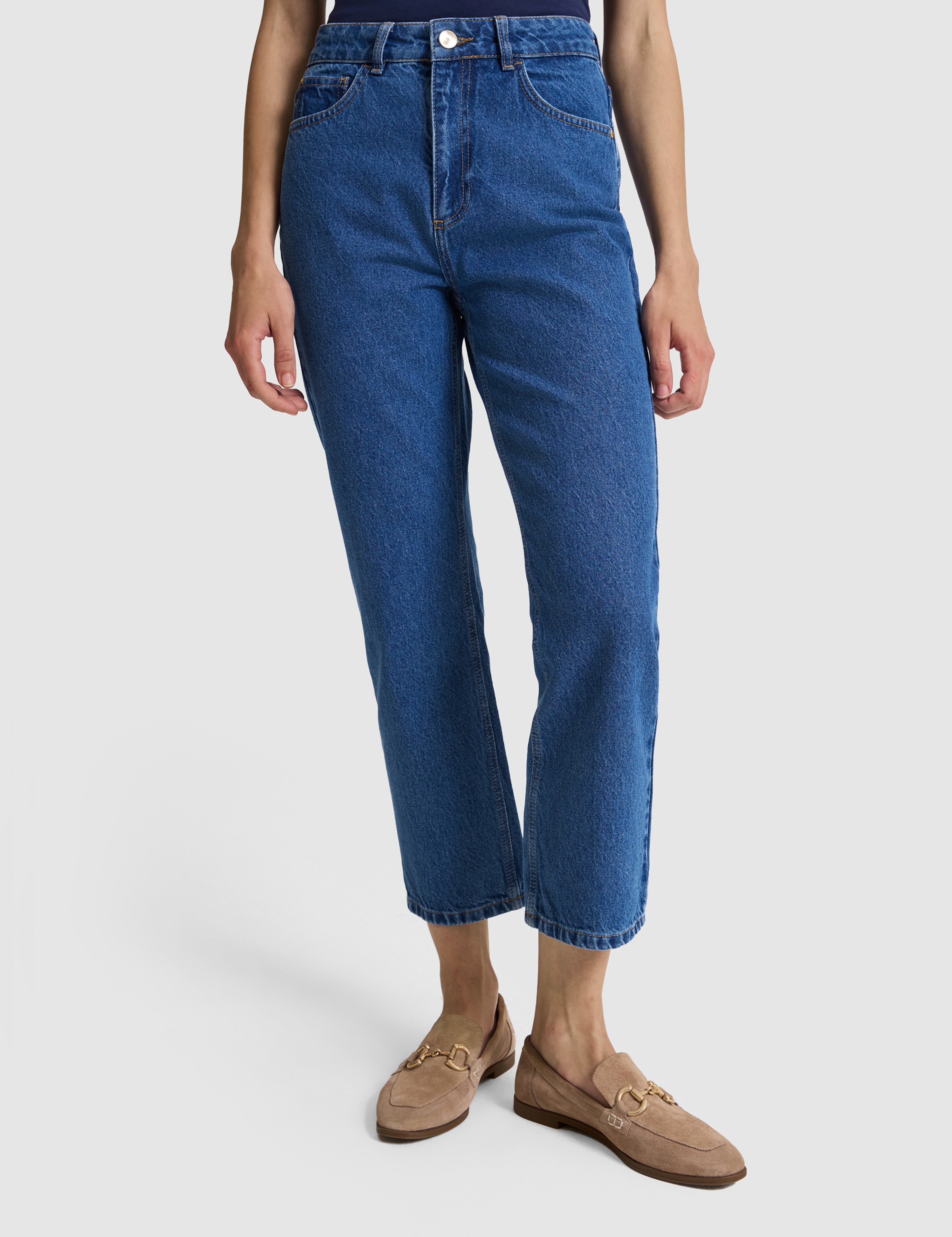 Açık Mavi Straight Fit Jean Pantolon - Image 4