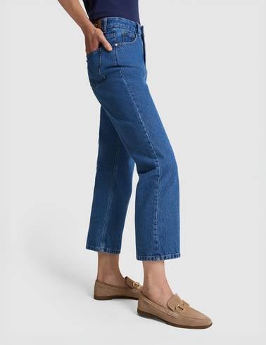 Açık Mavi Straight Fit Jean Pantolon