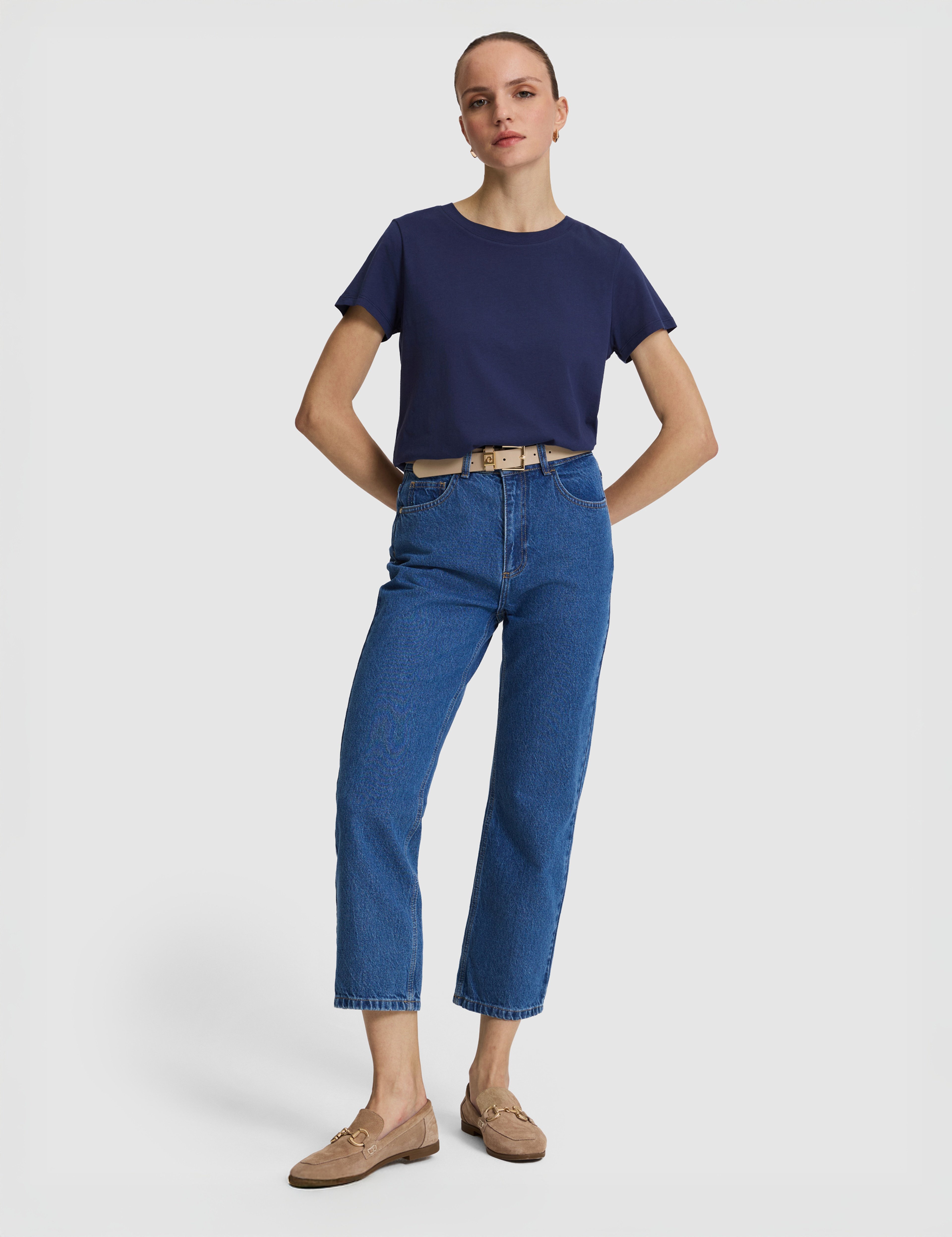 Açık Mavi Straight Fit Jean Pantolon - Image 3