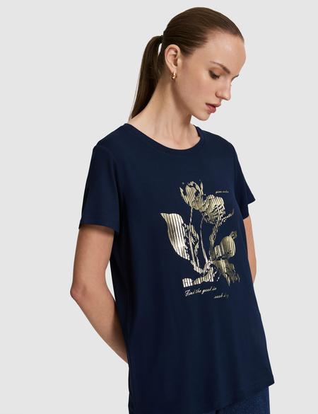 Lacivert Comfort Fit Tişört - 50319856006