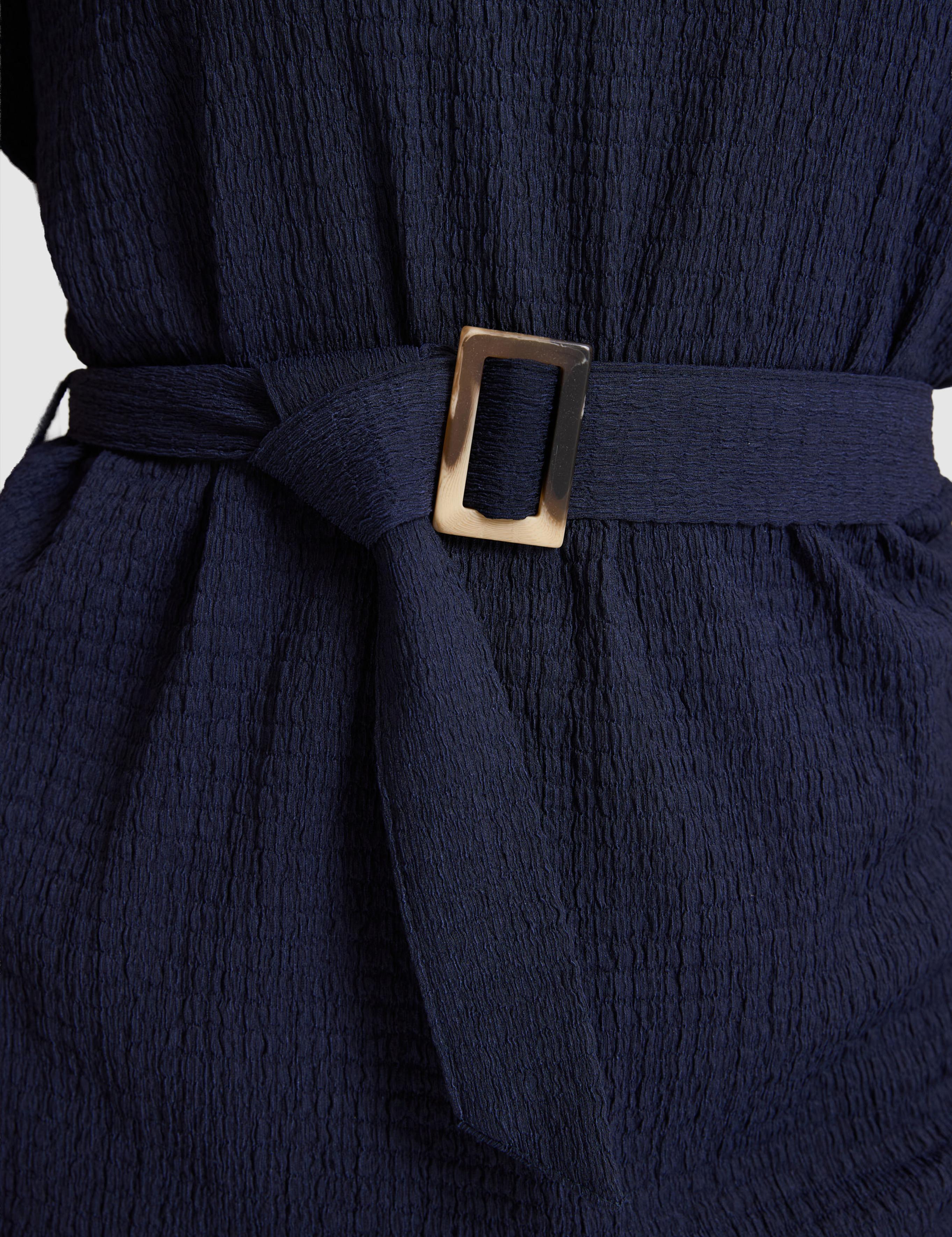 Lacivert Comfort Fit Örme Bluz