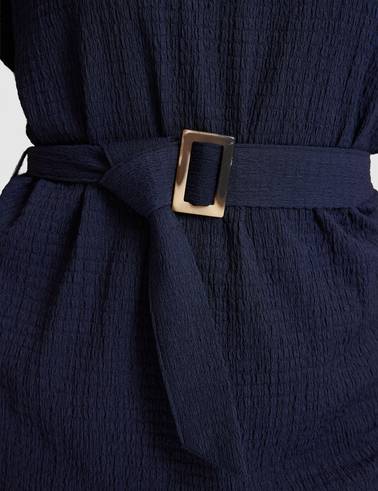 Lacivert Comfort Fit Örme Bluz