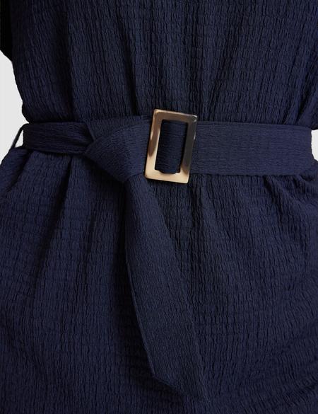 Lacivert Comfort Fit Örme Bluz - 50319881009
