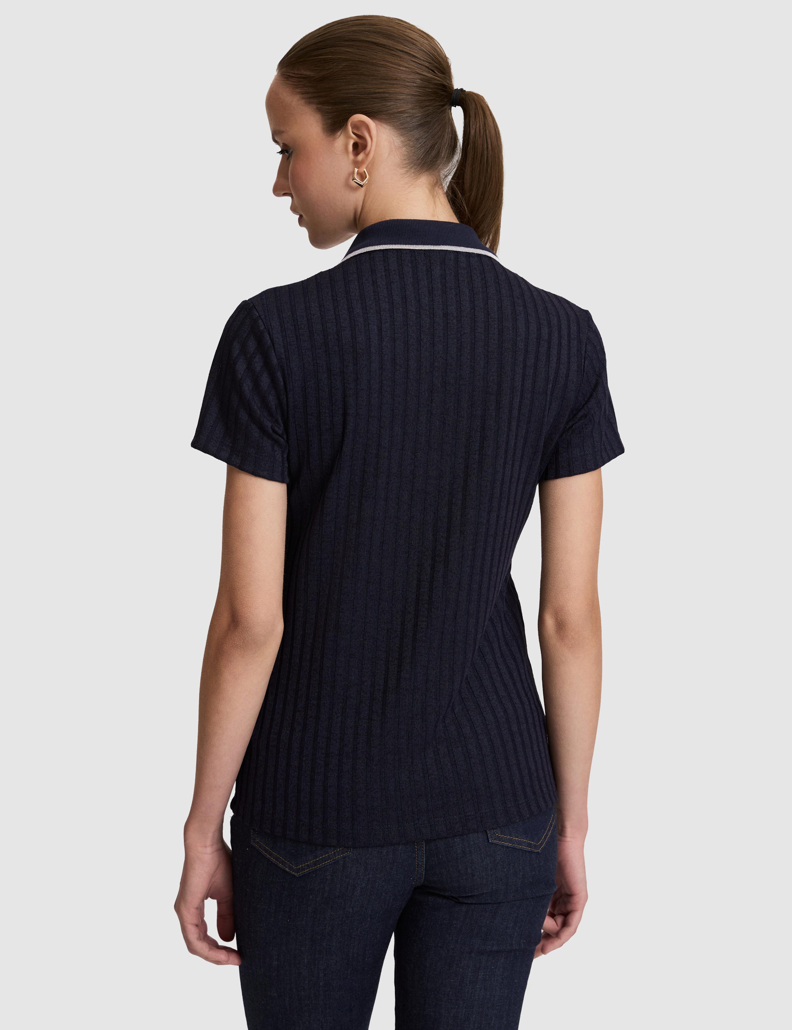 Lacivert Slim Fit Basic Tişört