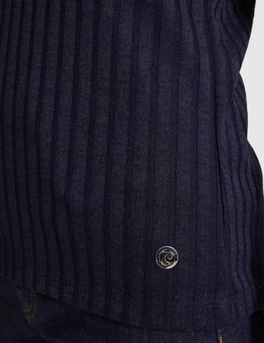 Lacivert Slim Fit Polo Yaka Basic Tişört