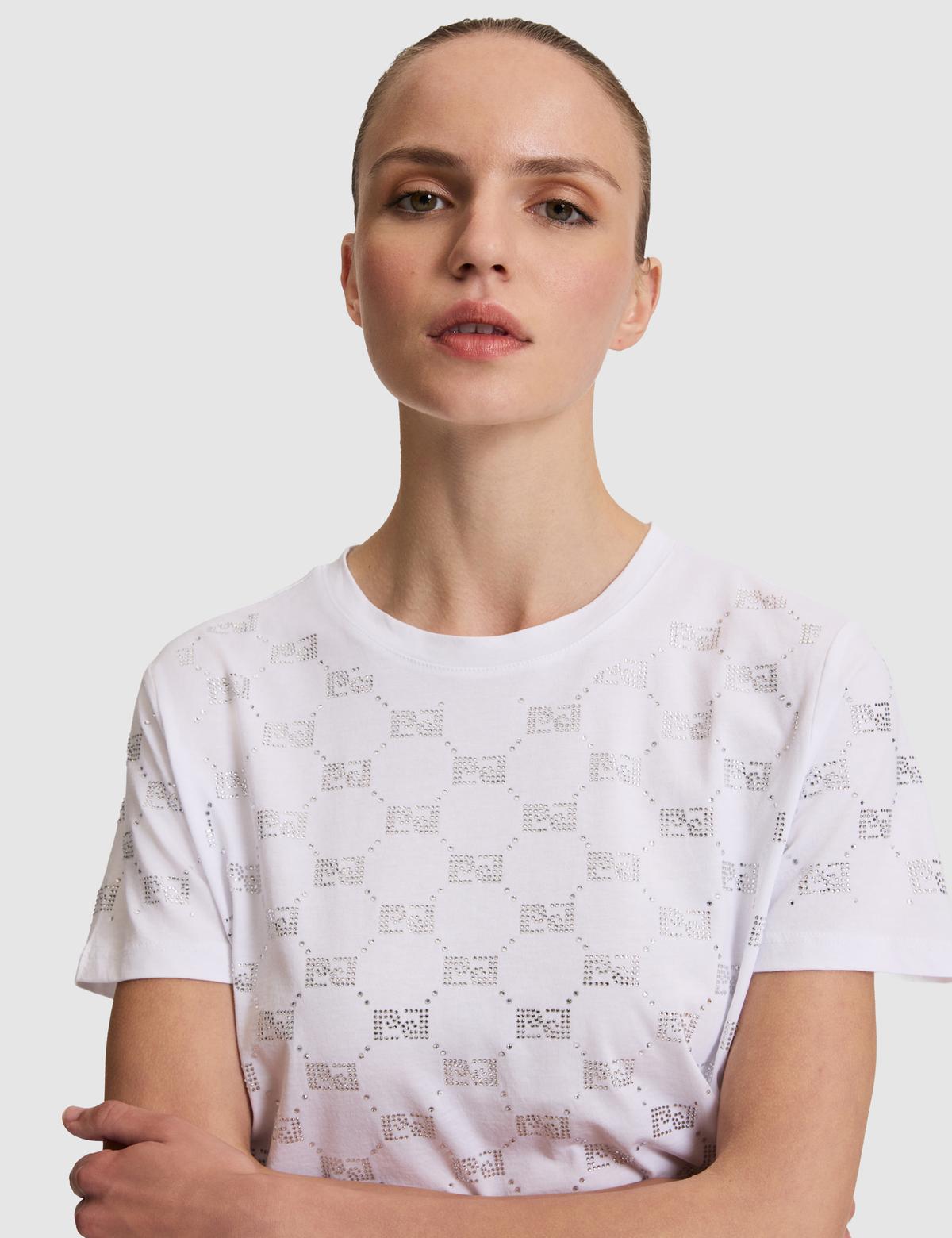 Beyaz Regular Fit Tişört - 50319828008
