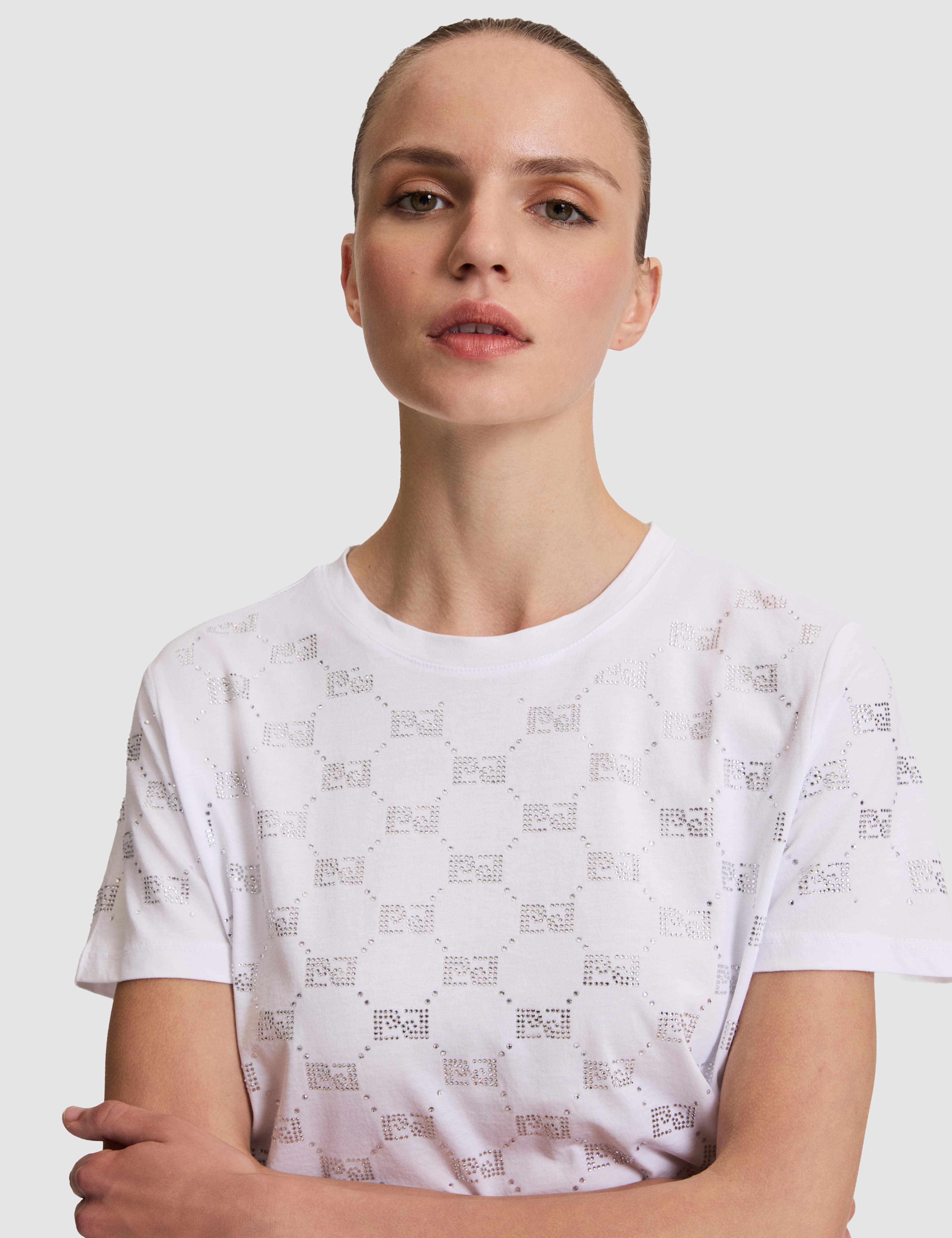 Beyaz Regular Fit Tişört - Image 2