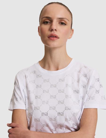 Beyaz Regular Fit Tişört - 50319828008